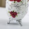 Elegante Vintage-Zahnstocherbox Drucktyp Europäischer Stil Zahnstocheretui Blumenmuster Automatischer Zahnstocherspender für Zuhause