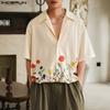 INCERUN Summer Print Men Short Sleeves Holiday Casual Loose Shirts