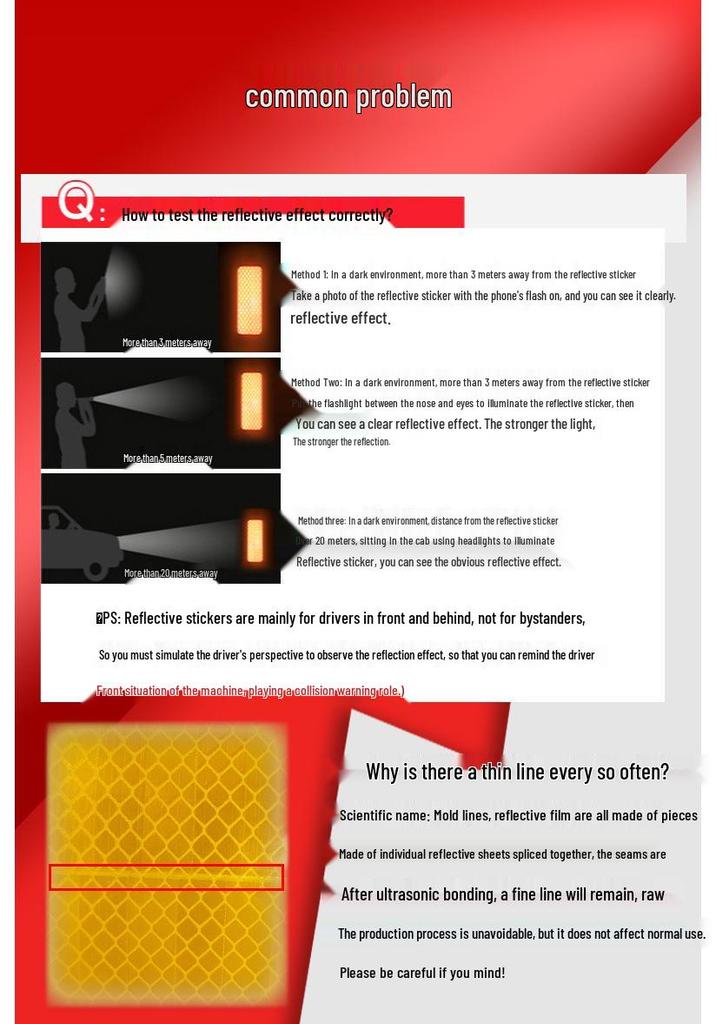 10cm High-Strength Reflective Tape for Traffic Safety and Anti-Collision