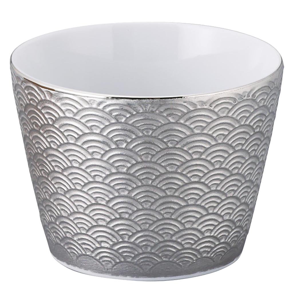 Yamaka Shoten POTTERY Soba Choko Diameter x Depth Japanese Mino Made in Seigaiha "ODA Kissho" (Soba Cup), 200ml, 8.5cm 6.5cm, Pattern, Ware, Japan,