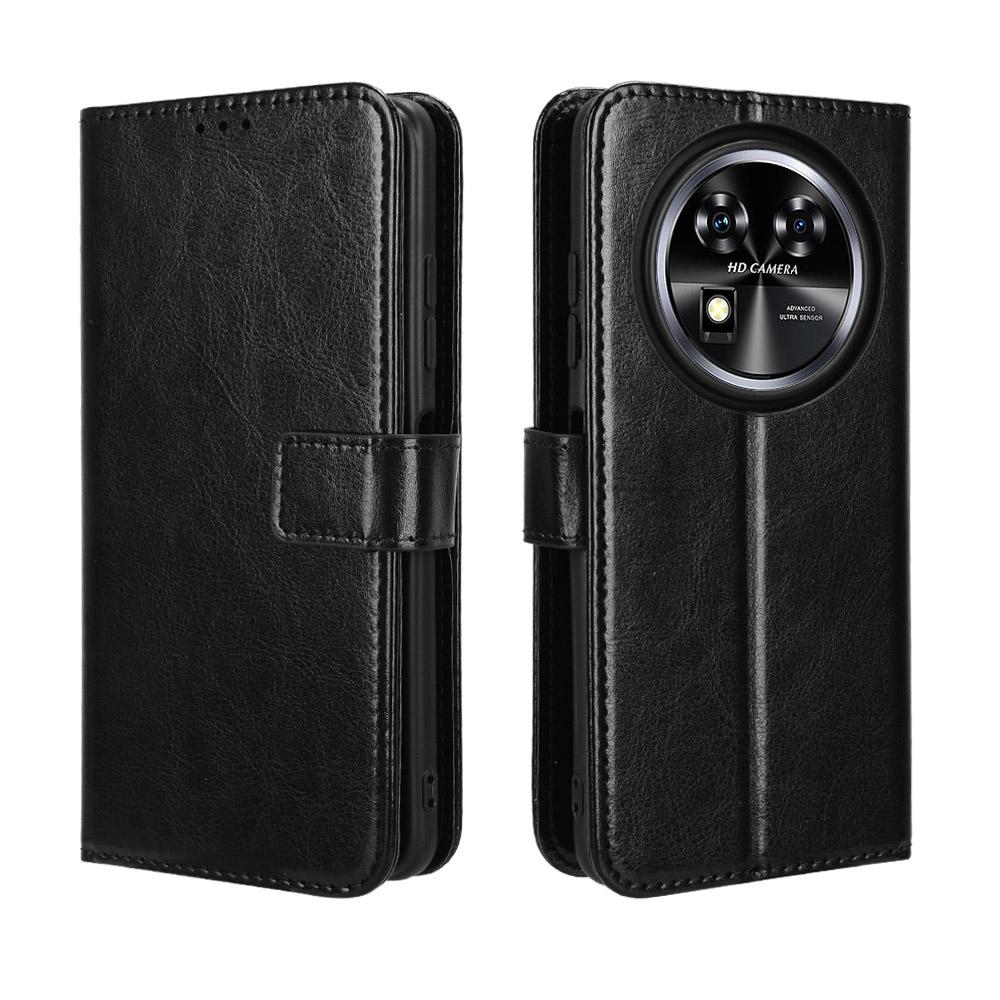 for Oukitel C37 Wallet Case with Kickstand & Card Slots – Shockproof, Dustproof, Business Heavy Duty Flip Leather Cover