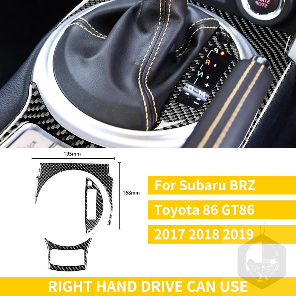 Pro Subaru BRZ Toyota 86 GT86 2017 2018 2019 Carbon Fiber Car příslušenství Držák řadicí páky Obložení klimatizace