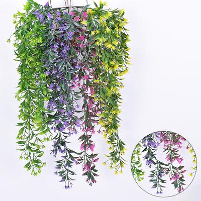 4 STÜCKE Künstliche Efeublätter Hängende Ranken Plastik Künstliche Pflanzen Outdoor Grün UV-Beständige Efeuranken Für DIY Gartenparty Deko