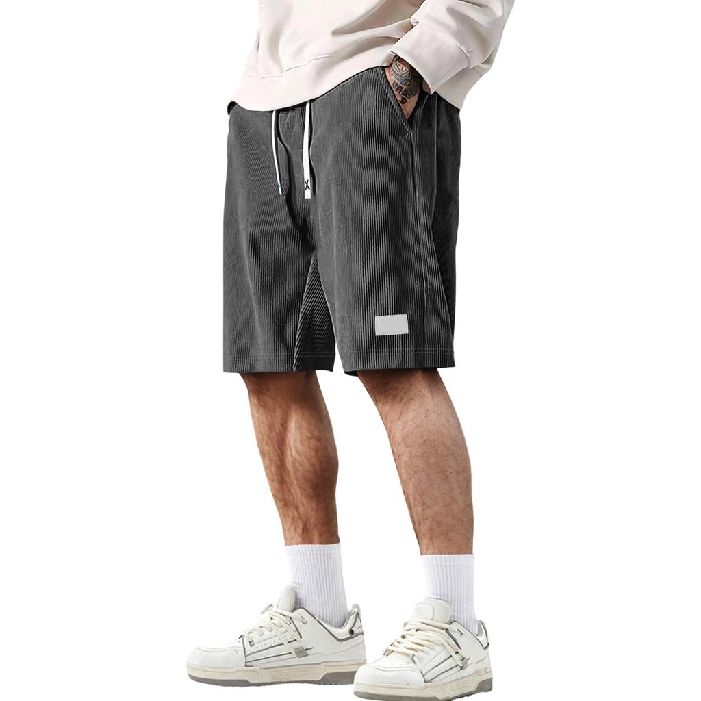 Pantaloncini di velluto a coste da uomo Pantaloncini casual da uomo Pantaloncini estivi da uomo Pantaloncini da uomo con coulisse Pantaloncini di velluto a coste da uomo Pantaloncini da spiaggia da uomo