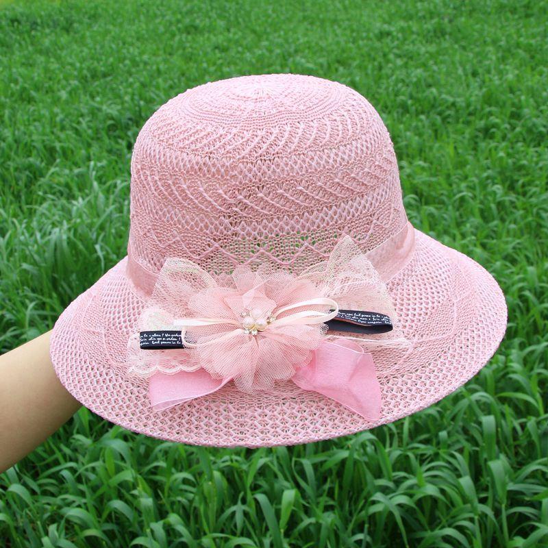 Hat Women's Sunscreen Sun Hat Summer Foreign Versatile Big Eaves Straw Hat Women's Scenic Spot Stall Seaside Beach Hat