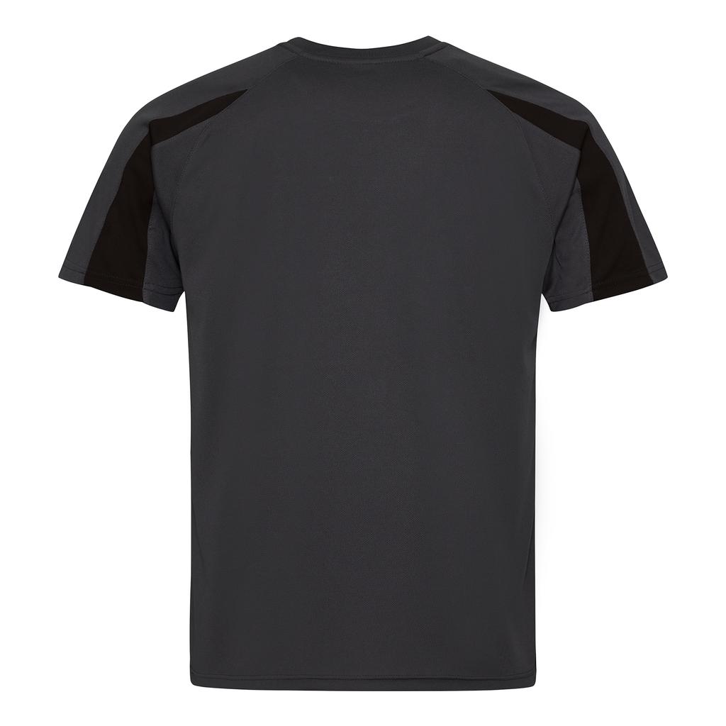 Just Cool Mens Contrast Cool Sports Plain T-Shirt