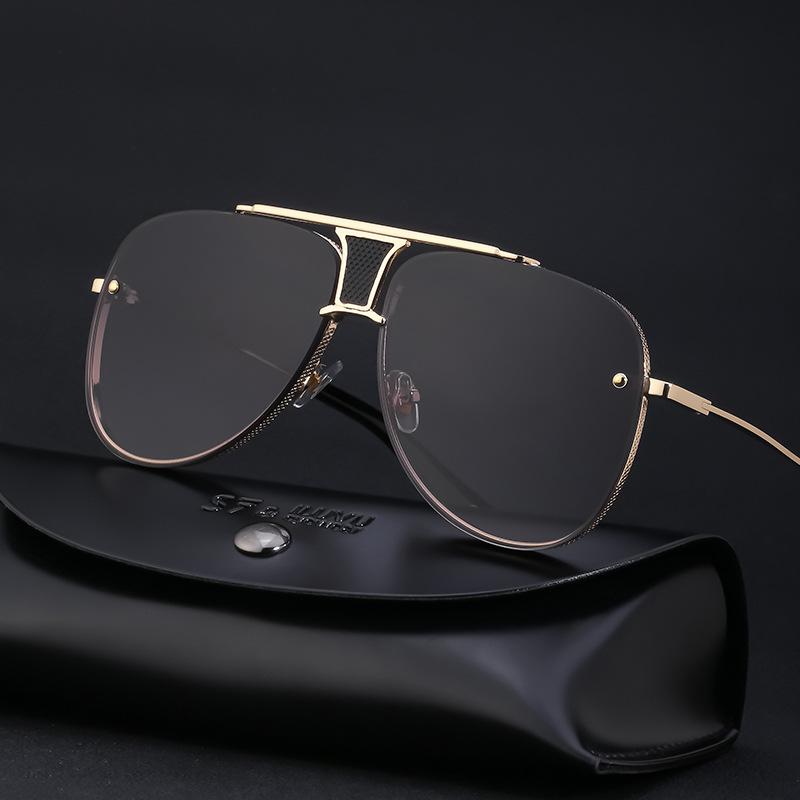 Vintage Toad Sunglasses Men Trendy Rimless Sunglasses Men Driving Glasses Shadess