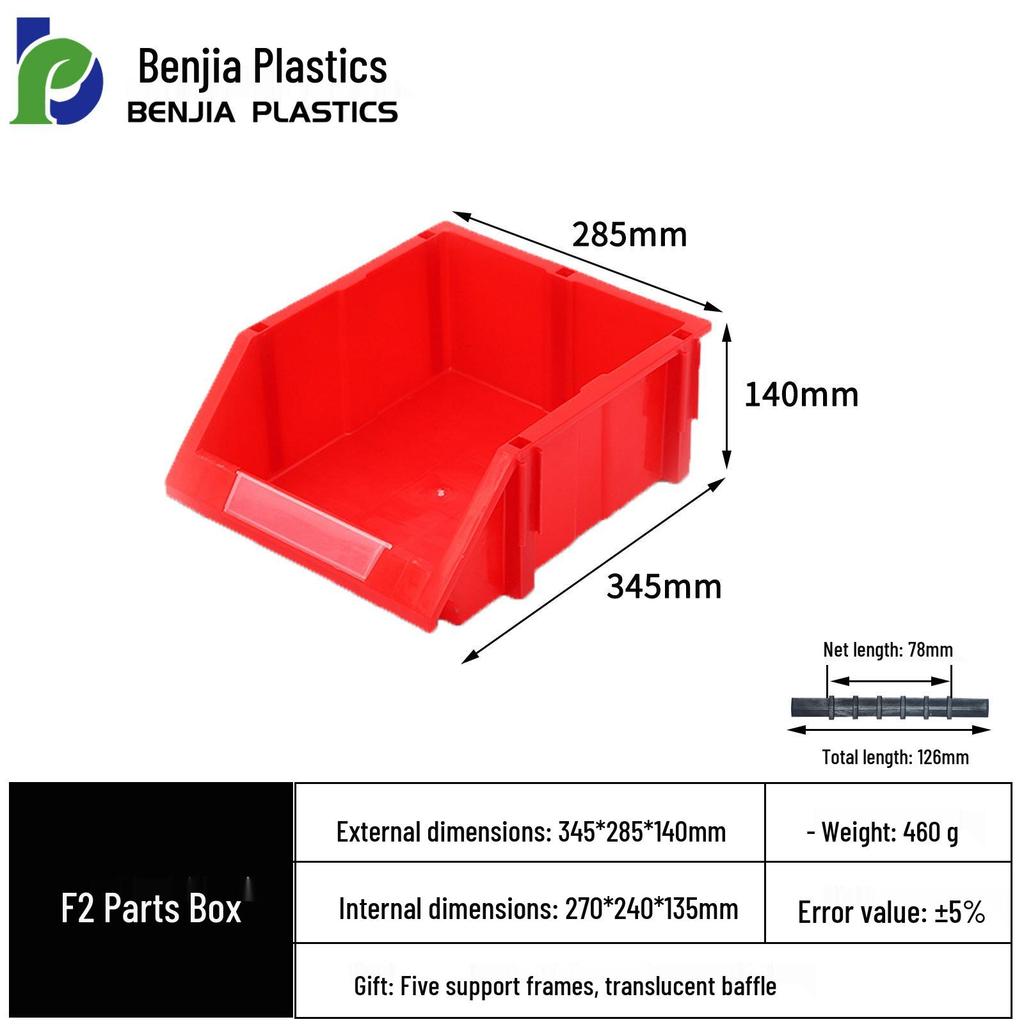 Large Wall-Mounted Plastic Screw Organizer with Compartments