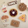 Self Adhesive Biscuits French Frie Patch For Clothing Iron On Embroidered Fabric Badge Patch Diy Apparel Accessories