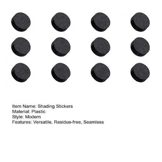 12Pcs Shading Stickers for Smart Glasses Reusable Gentle Adhesive LED Indicator Covers Matte Black Privacy Stickers Smart Glasses Accessories