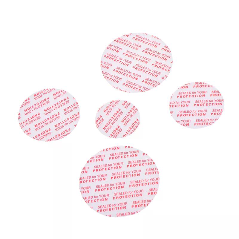 100Pcs 0MM-82MM Self Adhesive Pressure Sensitive Press Seal Cap Liners Jar Bottle Foam Safety Tamper Sealers Plate Gaskets
