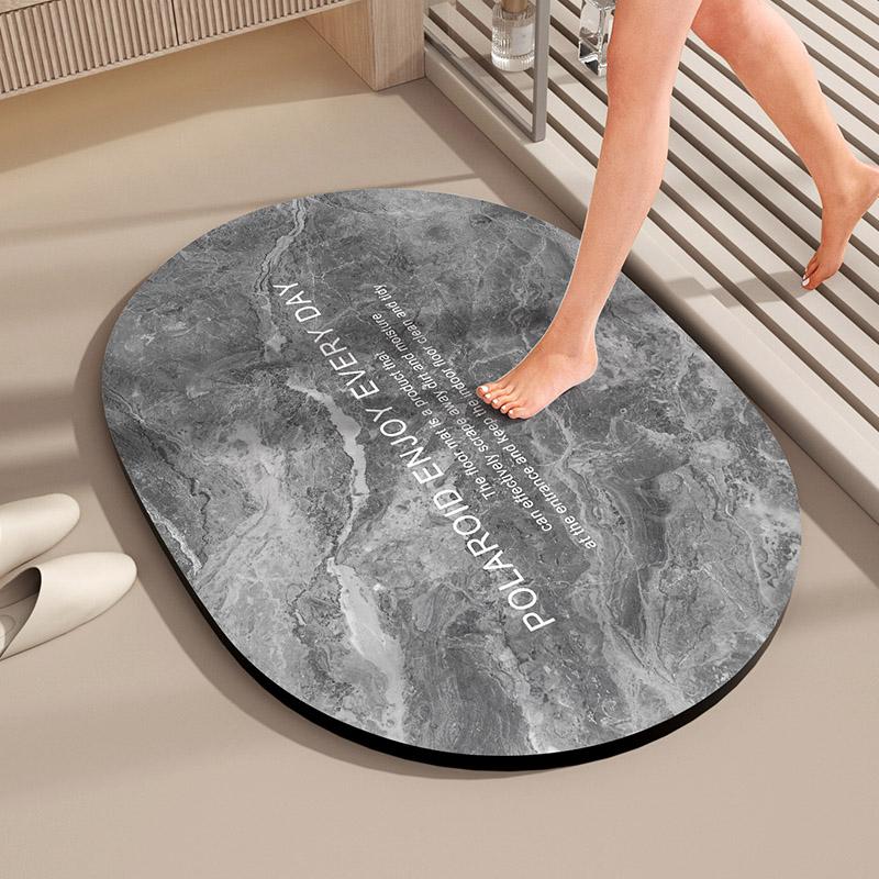 Super Absorbent Bathroom Bath Mats Non-Slip Foot Mat Quick Dry Shower Floor Carpet Toilet Rug Doormat Washable