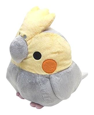 Hamee TST ADVANCE Munyum Cockatiel Plush Normal XL Size Toy, Gray,