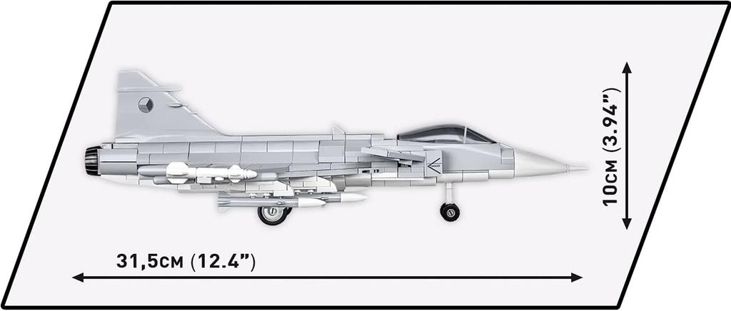 Cobi Armed Forces Collection Saab JAS39 Gripen C scale #5828 (Swedish Army) 1/48