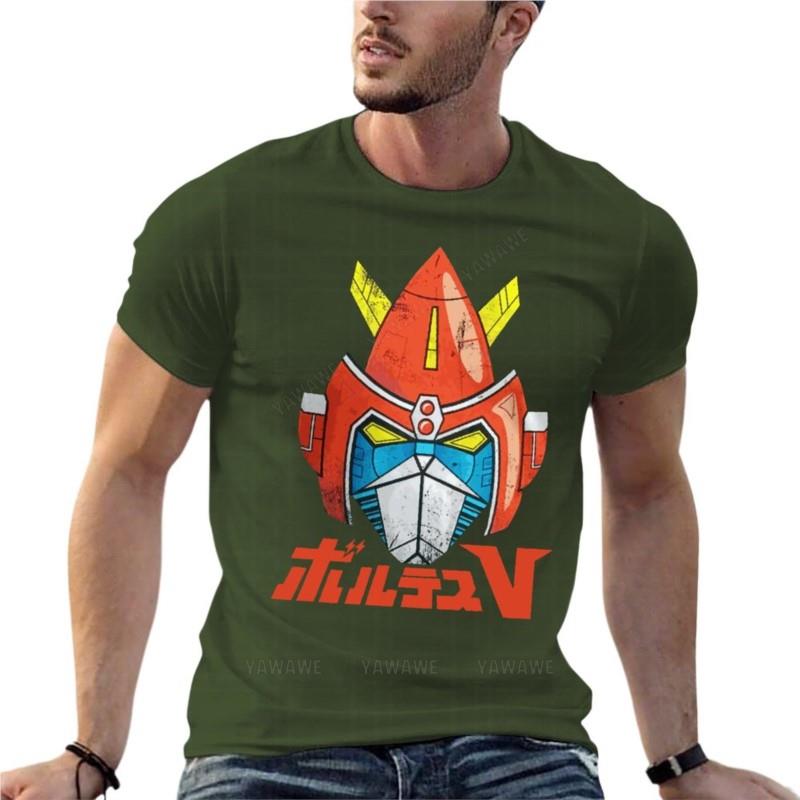 Voltes V Team Robot Japan Of Chogokin Oversized T Shirts Funny Mens Clothes  Cotton Streetwear Big Size Tops Tee
