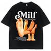 2026 New Funny I Love My Feet Patterned Tshirt for Unisex Fashionable Cotton Tshirt Cotton Casual Style
