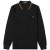 Fred Perry Men's Double Tipped Collar Long-Sleeved Polo Shirt