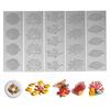 5 st Tårtfondantform Blad Silikon Choklad Gummiformar Non-stick Tårtdekorationsverktyg för Bakning Kökstillbehör