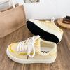 B-9395 latex insole/thick baseplate shoes women's shoes 2025 spring new leather white shoes versatile bread shoes