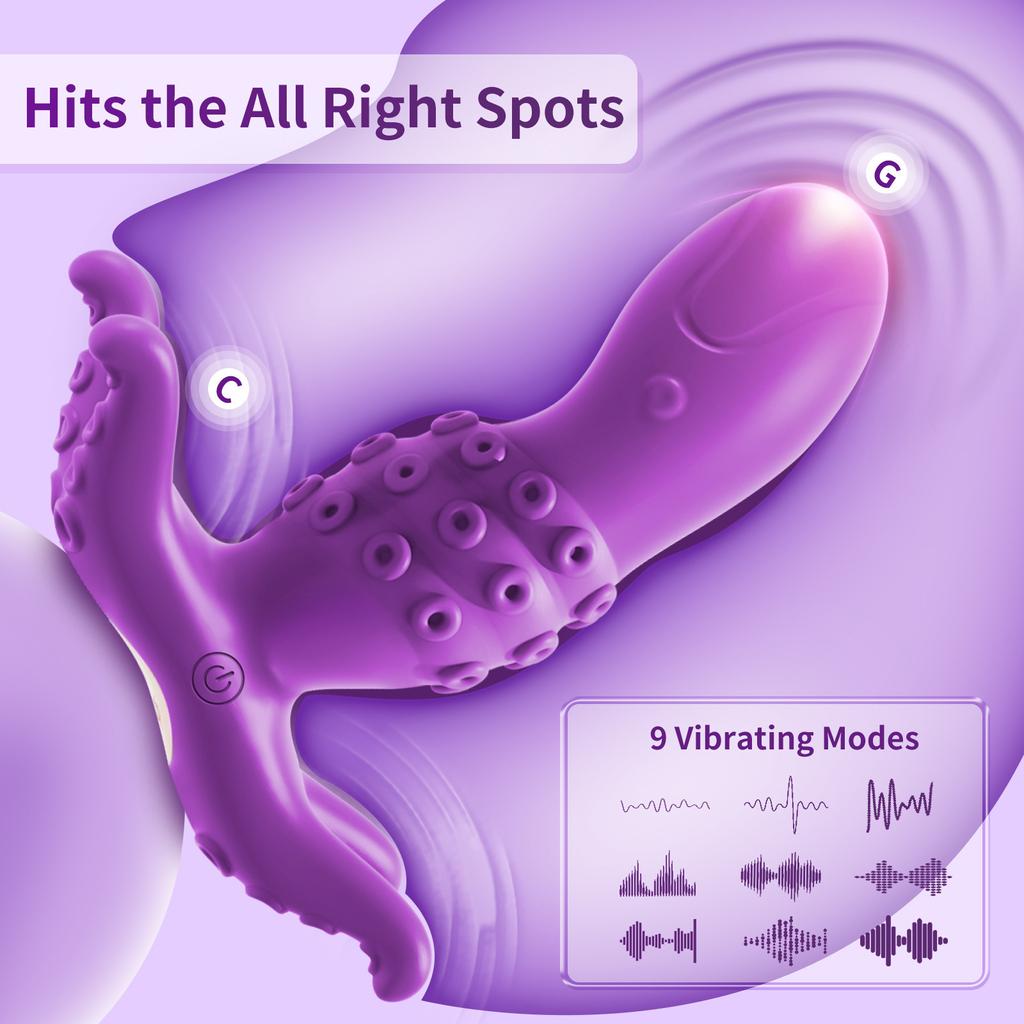 APP Remote Control Female Wearable Octopus Clit Vibrator G Spot Vibrator Dildo Nipple Clit Anal Stimulator Adult Masturbator Sex Toys for Women