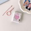 Hisocute Mini 2 Inch Keychain Pendant Photo Album Girl Love Big Head Sticker Storage Album ID Photo Card Album