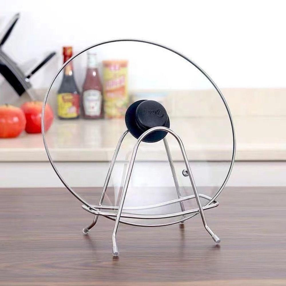 Stainless Steel Cutting Board Holder Chopping Board Stand Rack Kitchen Storage Shelving Household Organizer