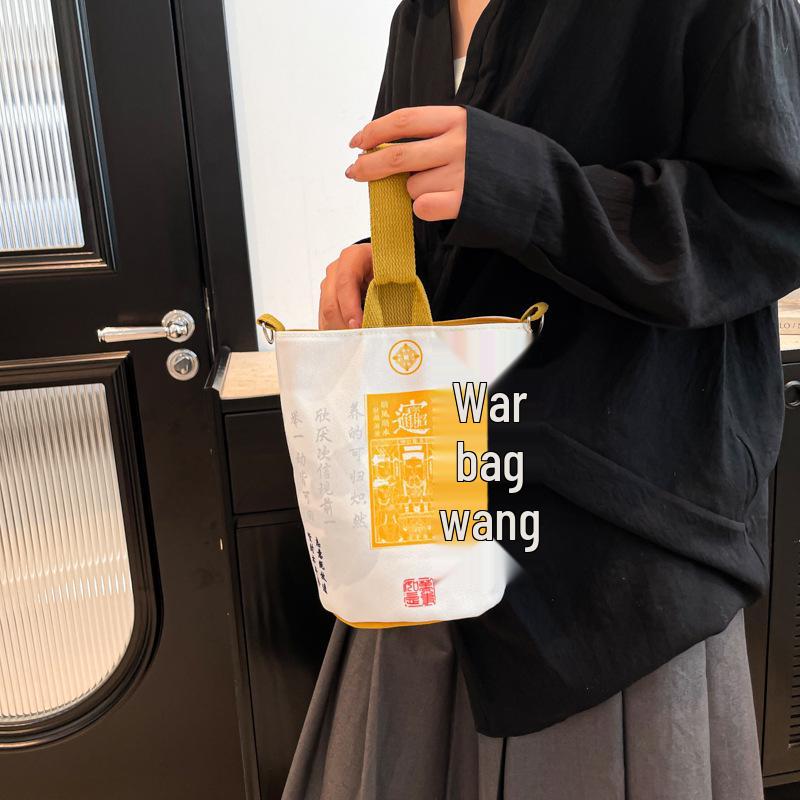 

2025 Год Змеи Красный Холщовый Кроссбоди и Сумка – Новогодний Мешок для Денег белый