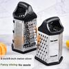 8 Inch/9 Inch Stainless Steel 6-Sided Vegetable Slicer - Potato Carrot Slicer, Grater, Shredder, Dicer