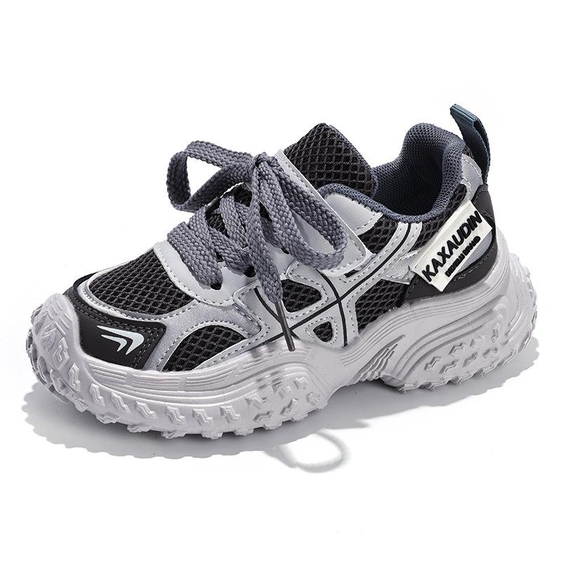 Girls' Color-blocked Sneakers for Small, Medium, and Large children2026New Autumn Mesh Children's Running Shoes Boys' Casual Shoes