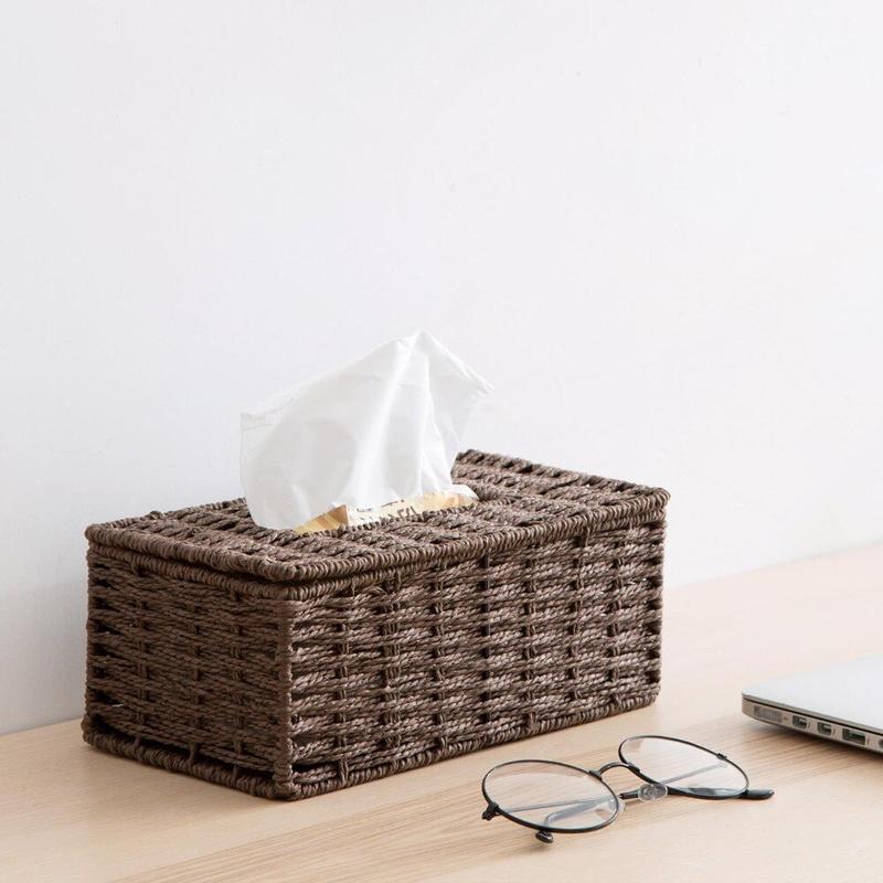 Rattan Napkin Box Retro Napkin Paper Type Napkin Container Cover
