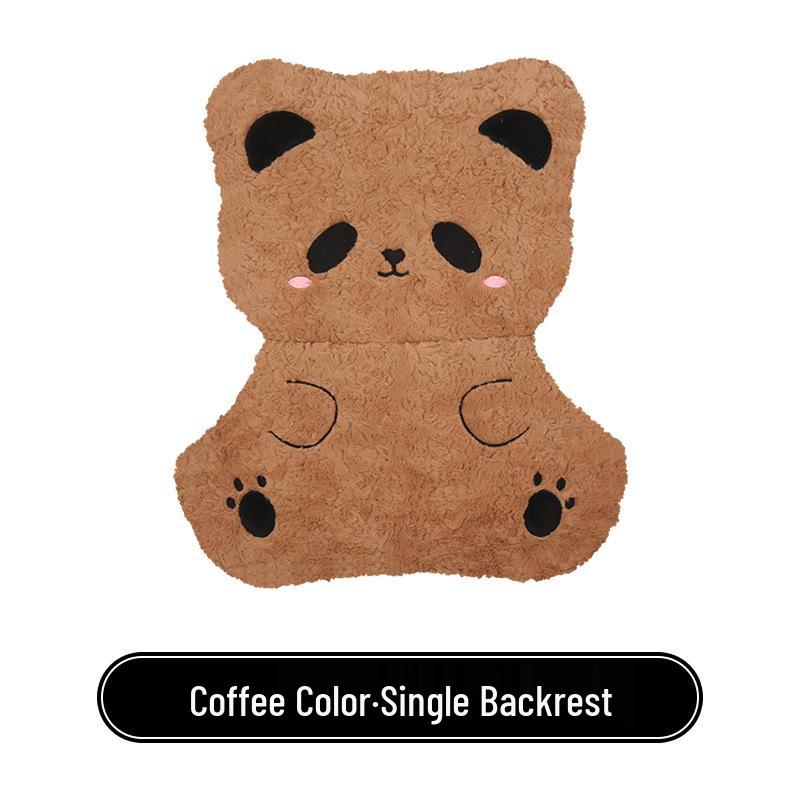Panda Winter Plush Car Seat Cushion for Toyota bZ3, Corolla, RAV4, Rongfang, bZ5