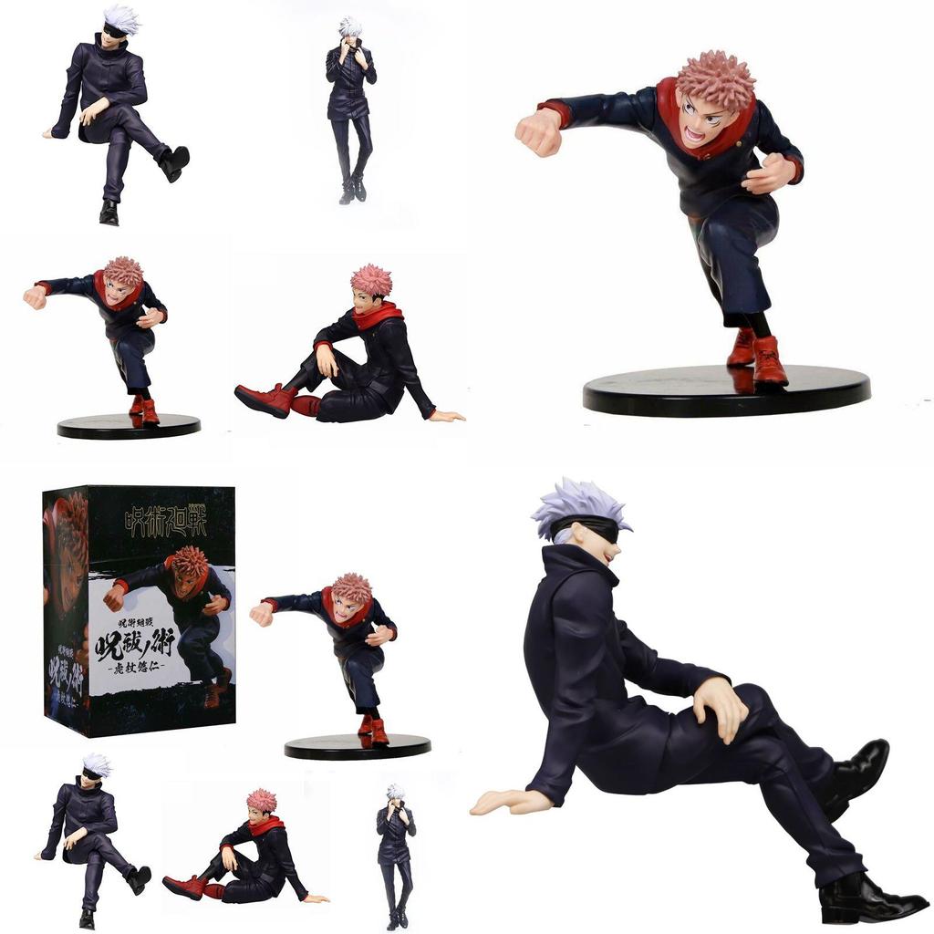 Stunningly Detailed Jujutsu Kaisen Action Figure Featuring Yuji Itadori And Satoru Gojo