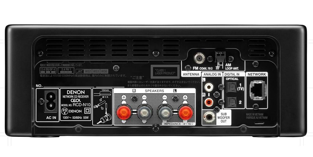 Denon Network CD Receiver Resolution Compatible Black RCD-N10 HEOS/High RCD-N10-K
