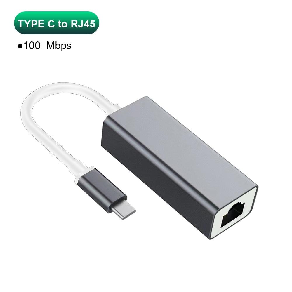 USB Type C Хаб 1000 Мбит/с Ethernet Адаптер USB 3.0 Type C к RJ45 Сетевая Карта Для MacBook PC Windows XP 7 8 10 Android USB Lan Интернет Кабель ярко-розовый