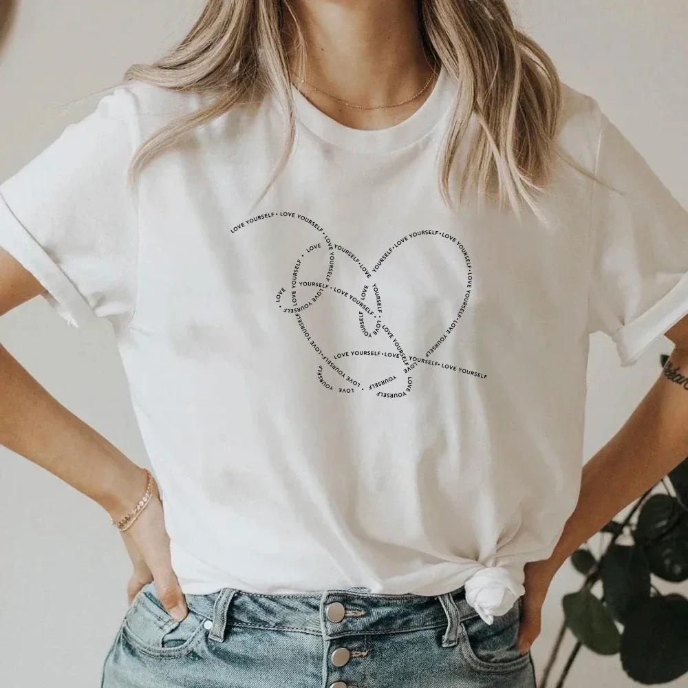 

Футболка Love Yourself Bangtan Футболка эпохи Love Yourself Футболка J-Hope Футболка Намджуна Футболка Чимина Футболка Чонгука Подарок для друга-арми 4XL