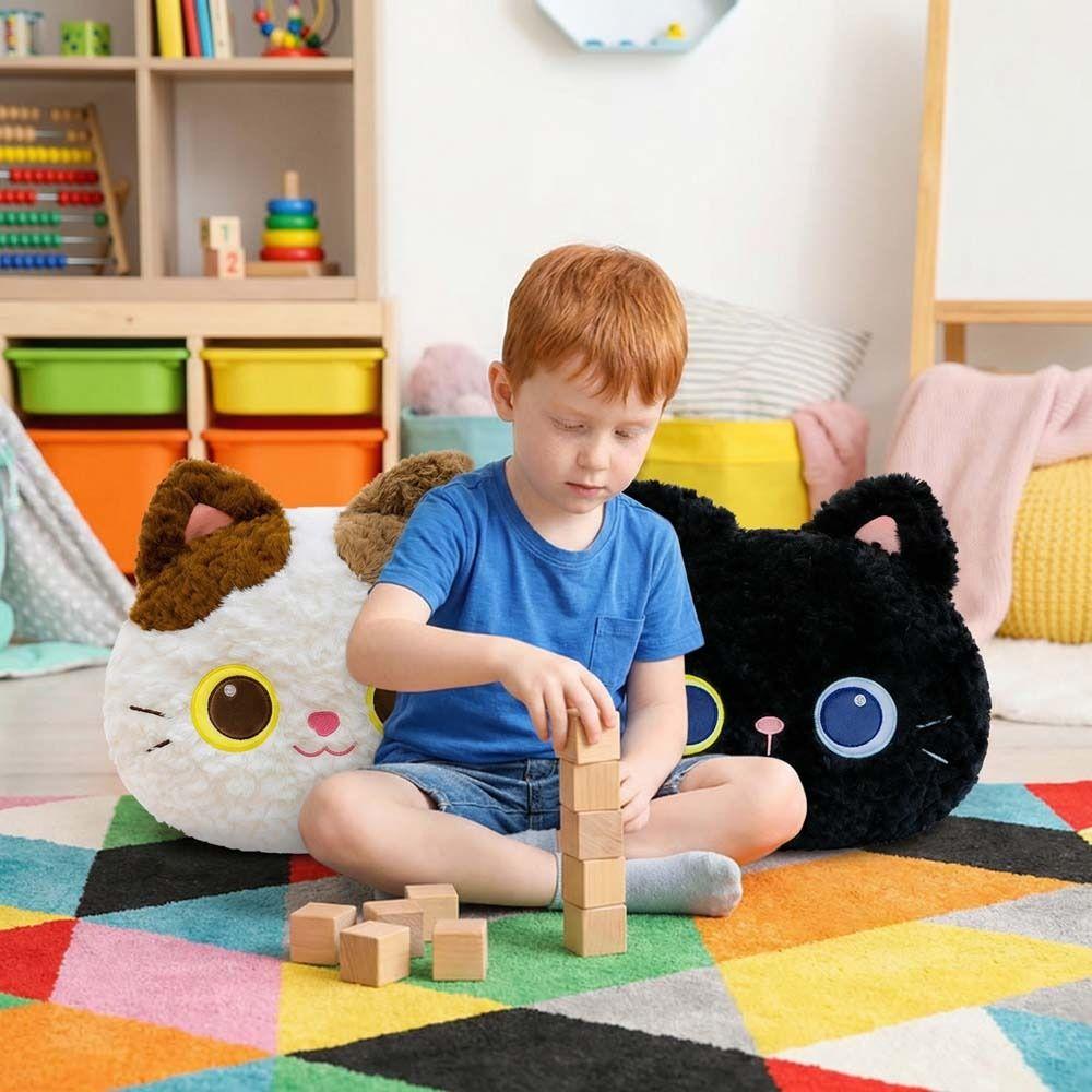 Home Decoration Stuffed Cat Pillow Bedroom Sofa Cat Throw Pillows  Children's Pillow Toys