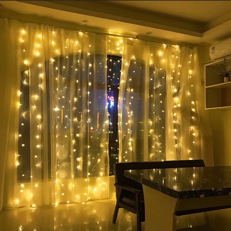 3Mx1M/2M/3M LED String Lights USB Remote Fairy Lights Garland for New Year Wedding Party Christmas Home Room Curtain Decoration