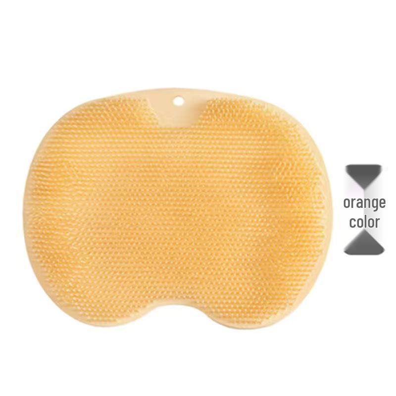 Silicone Non-Slip Bath Mat: Foot and Back Massager, Anti-Itch, For Rubbing and Washing
