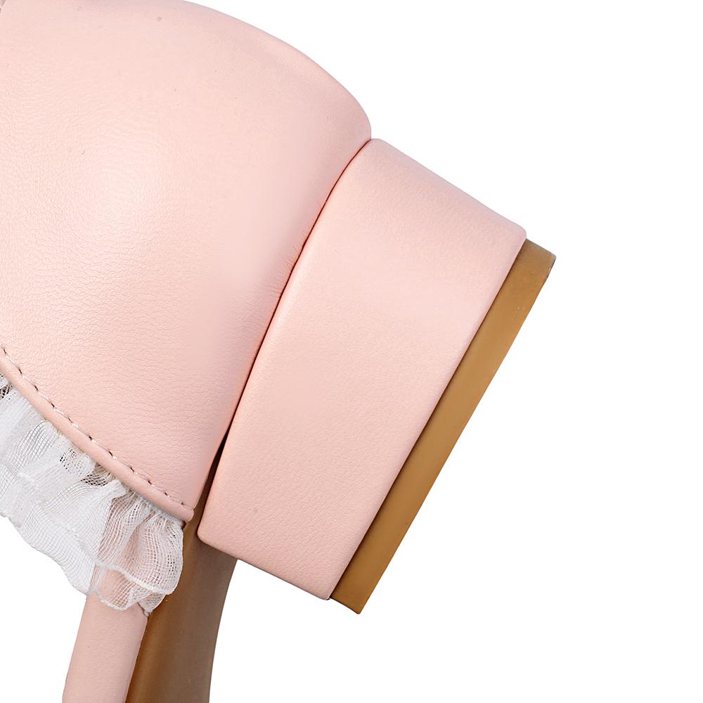 Weiß Blau Damen Sandalen Niedriger Absatz Kleine Große Größe 31 48