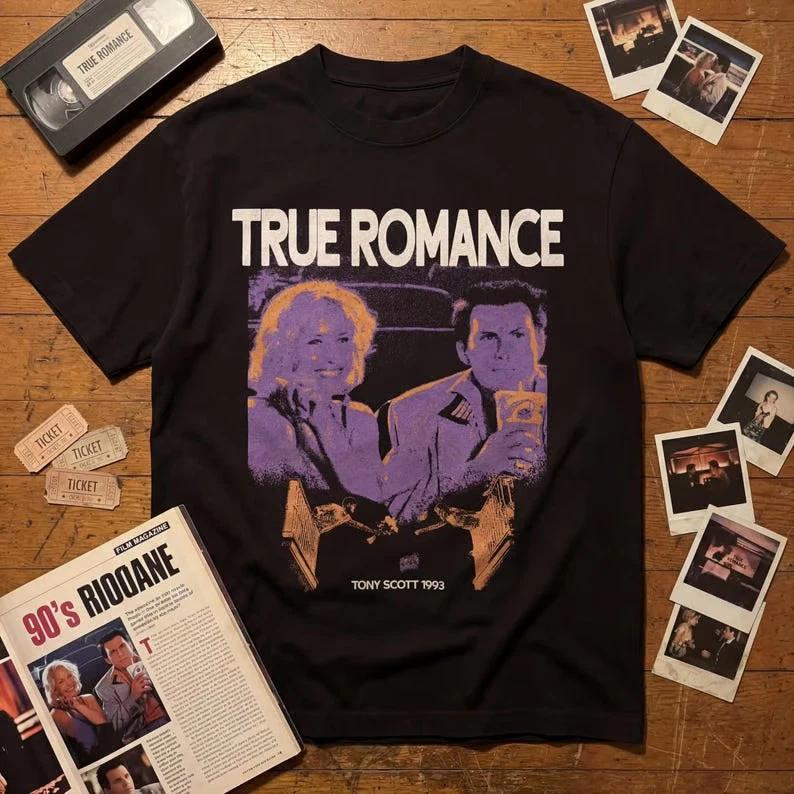True Romance Movie Graphic Tee, Tony Scott Film Shirt, Comfort Colors T-Shirt L