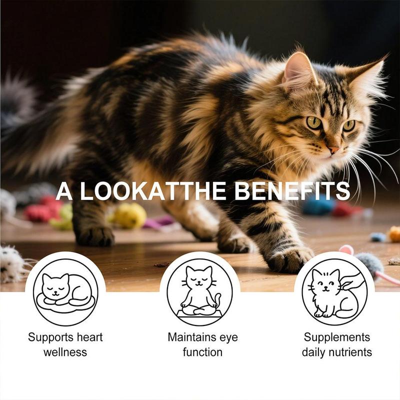 Cats Taurine Powder Supporting Heart Health 200g High Purity Taurine Powder for Cats Heart Health Vision Immune Support Easy Mix