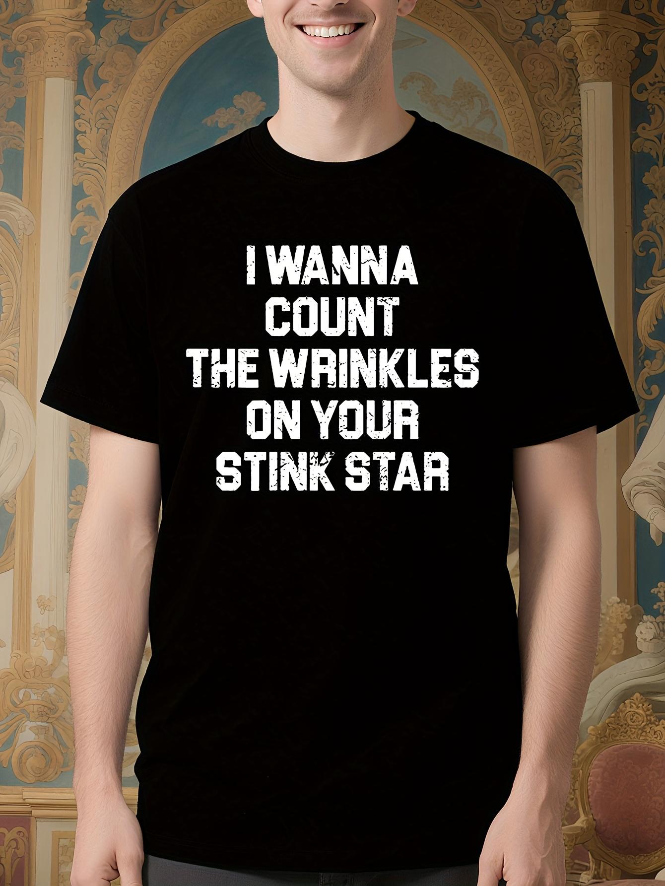 Funny  Count the Wrinkles  Tshirt - Soft Cotton Casual Ro... XXXL