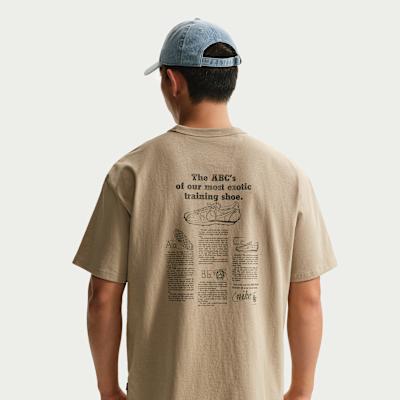 Nike Sportswear T Shirts Men s Khaki Crew Neck Moderate XS