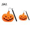 Outdoor Halloween Decoration Pumpkin Lantern, Spooky Handheld Light Up Lantern Lamp for Party Favors, Indoor Decor Durable