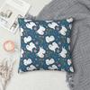 Love Samoyed Dog Square Pillowcase Pillow Cover Cushion Throw Pillow for Home Sofa Living Room