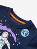 Luminous Astronaut Print Boys' Round Neck Sweatshirt - Autumn Collection