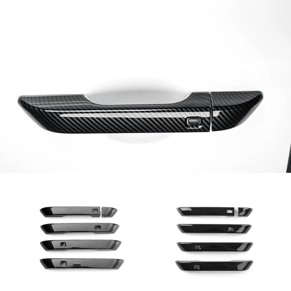 External Accessories For KIA Carnival KA4 -2026 Car Tuning Carbon Fiber External Door Handles Cover Trim Accessories LHD Carbon Fiber