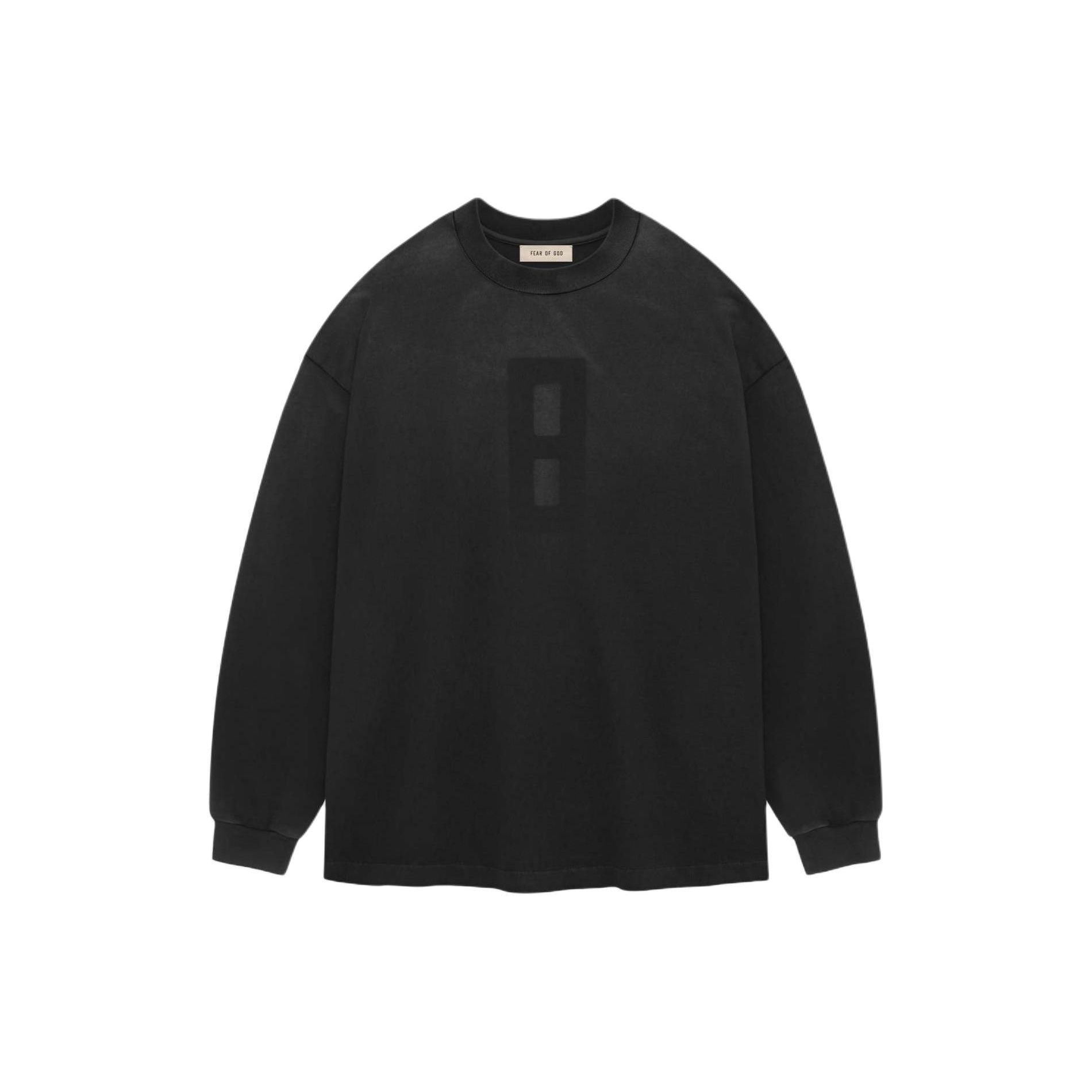 

Fear of God Футболка Airbrush 8 с длинным рукавом, черная, мужская, FG850-042JER-001 XL