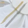JML Trendy Silver Bracelet for Women Party  14k Gold Plated Link Chain Bracelet Chapadas En Oro Charms Zircon Bracelet