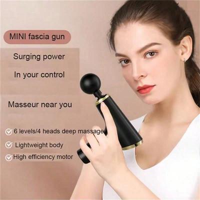Pistola Massaggiante Fasciale Portatile Elettrica a Percussione Massaggiatore Pistola Rilassamento Muscolare Multifunzione per la Casa Mini Attrezzatura Fitness